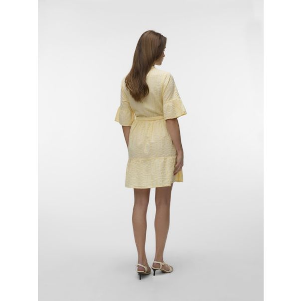 VERO MODA Ženska žuta haljina elena - EP3076419