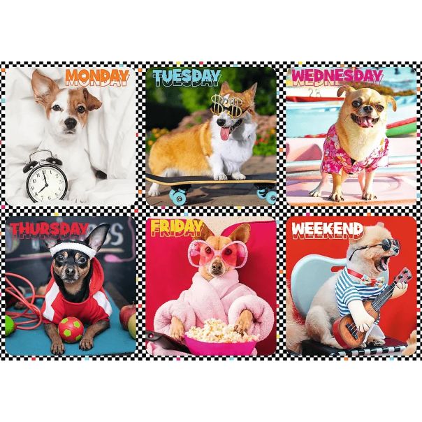 TREFL Puzzle za decu Happy dogs 13279 - 200 delova - 103517-13279