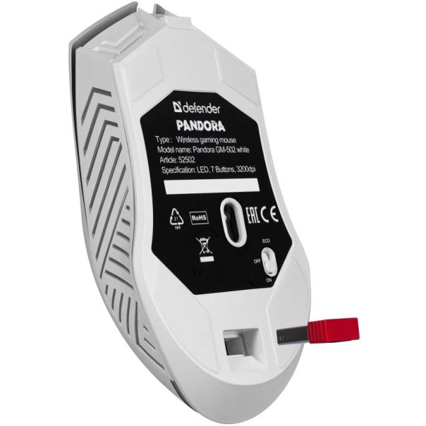 Bežični Gaming Miš Defender Pandora GM-502 beli - 52502