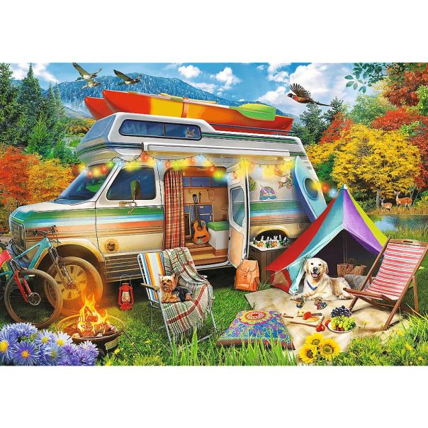TREFL Puzzle Tea Time: Camper 37611 - 500 delova - 103680-37611