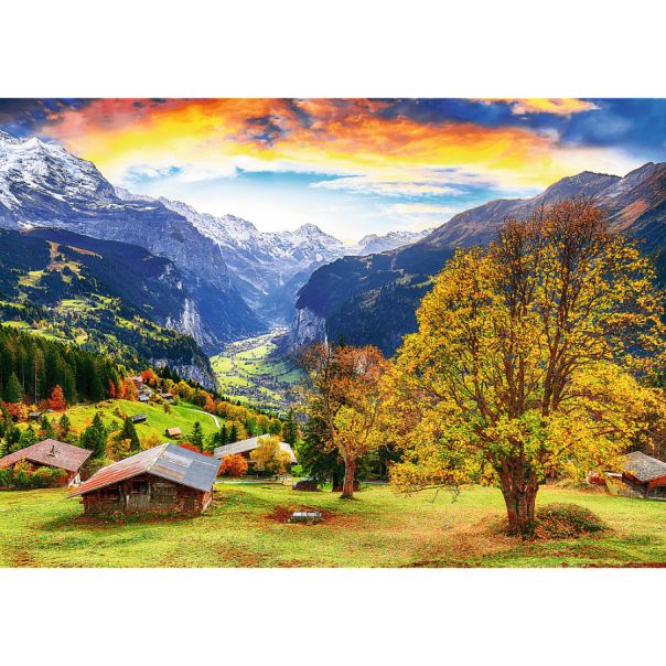 TREFL Puzzle Picturesque Alpine village 10775 - 1.000 delova - 10379927-10775
