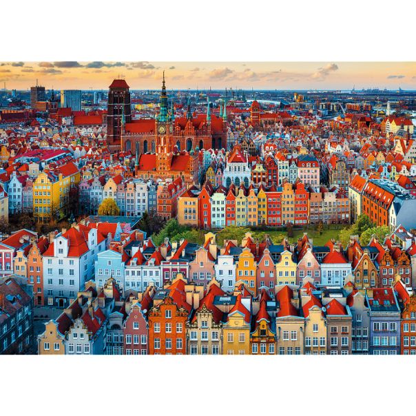 TREFL Puzzle View of Gdansk, Poland 10856 - 1.000 delova - 10379938-10856