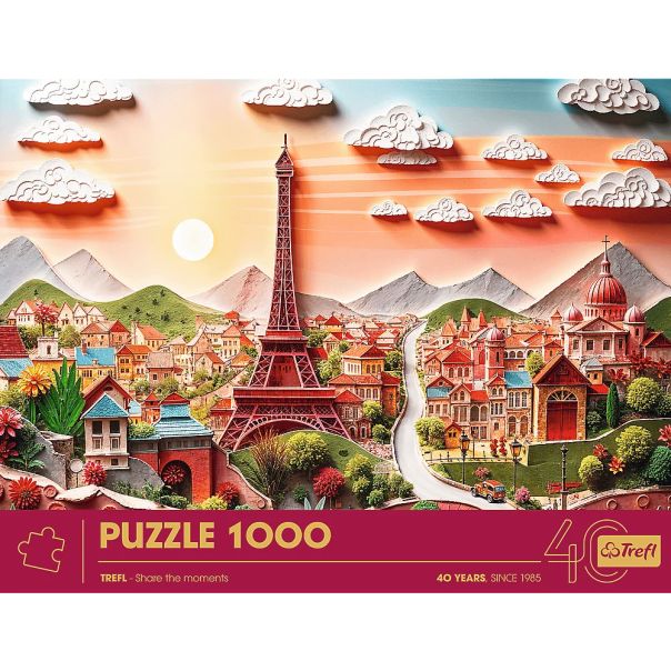 TREFL 3D Puzzle 40th anniversary of Trefl - Paris 40044 - 1.000 delova - 10379977-40044