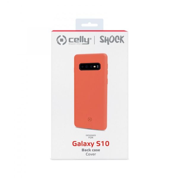CELLY TPU Maska SHOCK za Samsung S10, narandžasta - SHOCK890OR