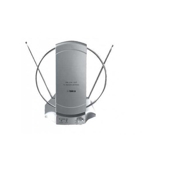 ISKRA Sobna antena G2235-06, UHF/VHF, 36dB, sa pojačalom, siva - 103801