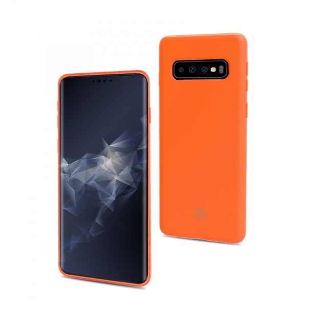 CELLY TPU Maska SHOCK za Samsung S10, narandžasta - SHOCK890OR