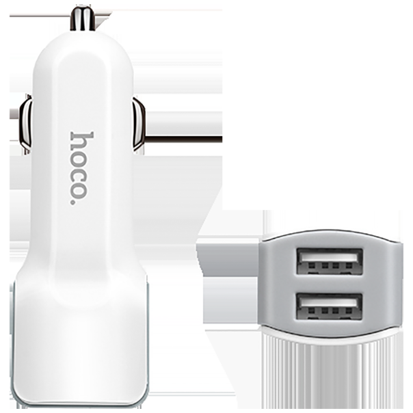 hoco. Auto punjač za telefon, 2 x USB, 5V / 2.4 A - Z23 Grand Style Dual port - 10400