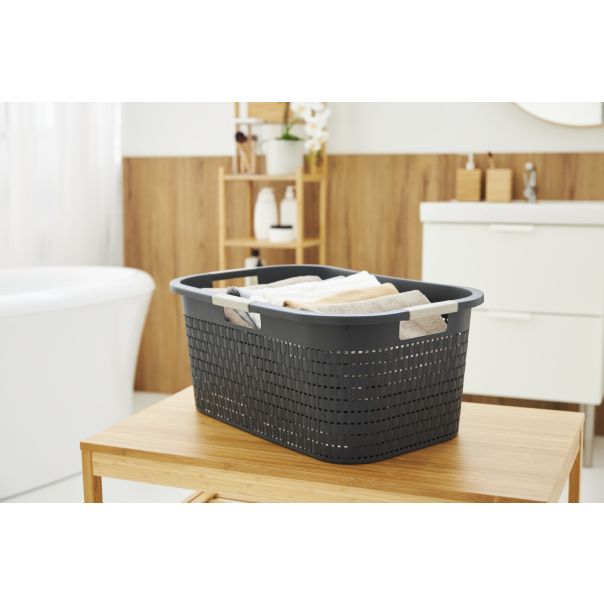 ROTHO Korpa za veš 40L Country, siva - RLC40A