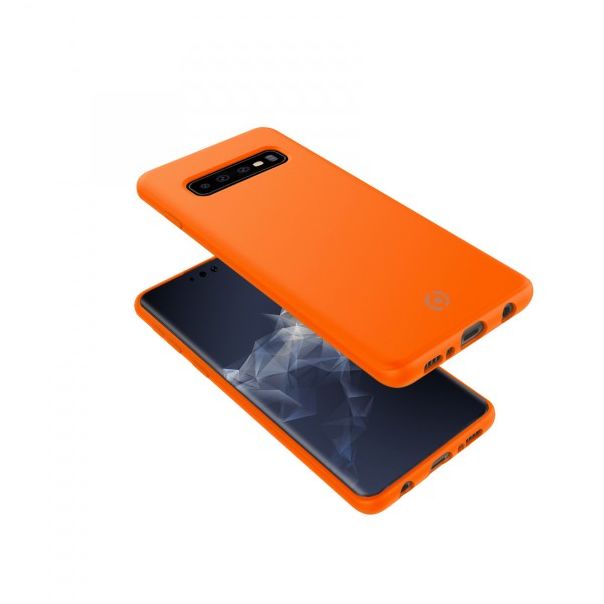 CELLY TPU Maska SHOCK za Samsung S10, narandžasta - SHOCK890OR