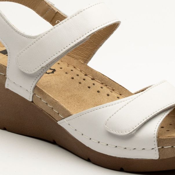 LEON Ženska sandala Sofia II-bela - 1041-BE