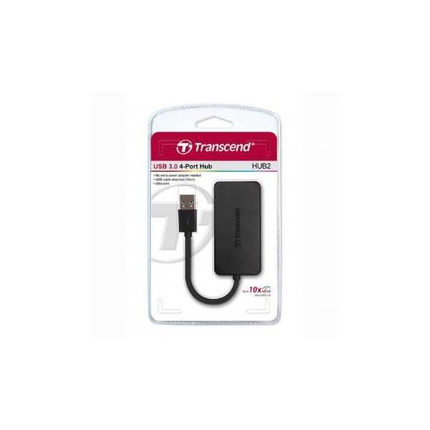 TRANSCEND USB 3.0 Hub, 4-Port, Up to 5Gb/s TS-HUB2K - 104188