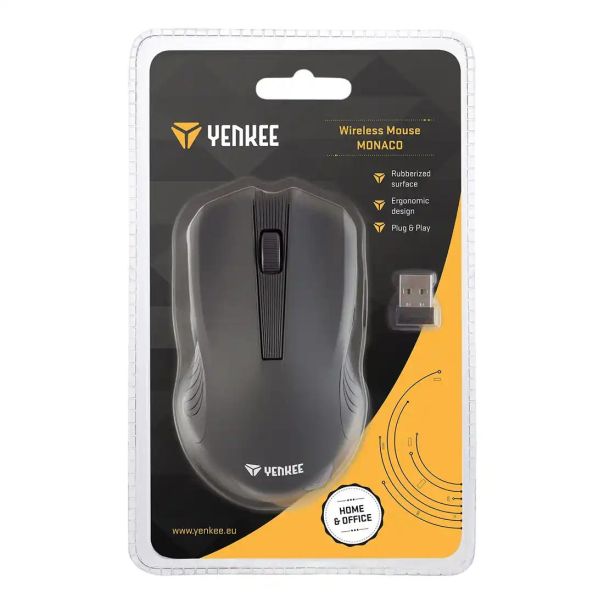 YENKEE Bežični miš YMS 2015BK MONACO crni - 8590669176939