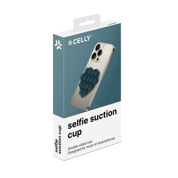 CELLY Silikonski držač u obliku srca, plava - FIXHEARTBL