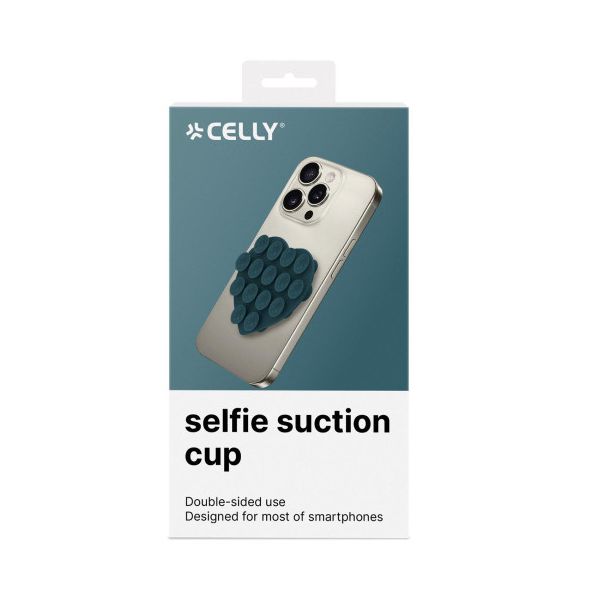 CELLY Silikonski držač u obliku srca, plava - FIXHEARTBL