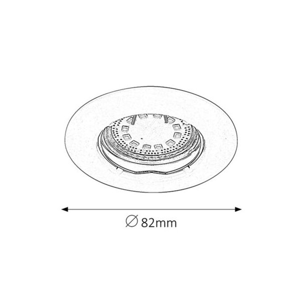 Rabalux Ugradna i nadgradna rasveta Lite GU10 1x MAX 50W bela (1046) - 1046-1-1