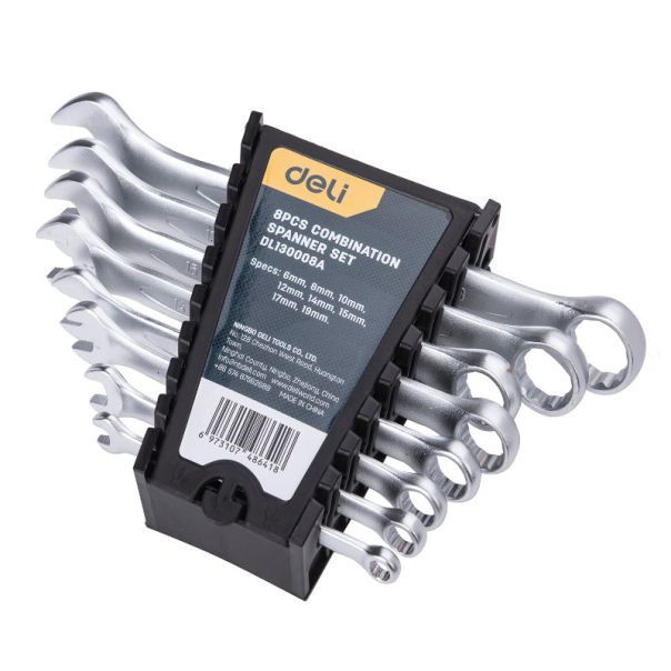 DELI Set okasto-viljuškastih ključeva  6-19mm, 8kom edl130008a - 1048641