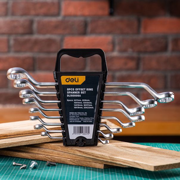 DELI Set duplo okastih ključeva 6-22mm, 8kom. edl150008a - 1048647