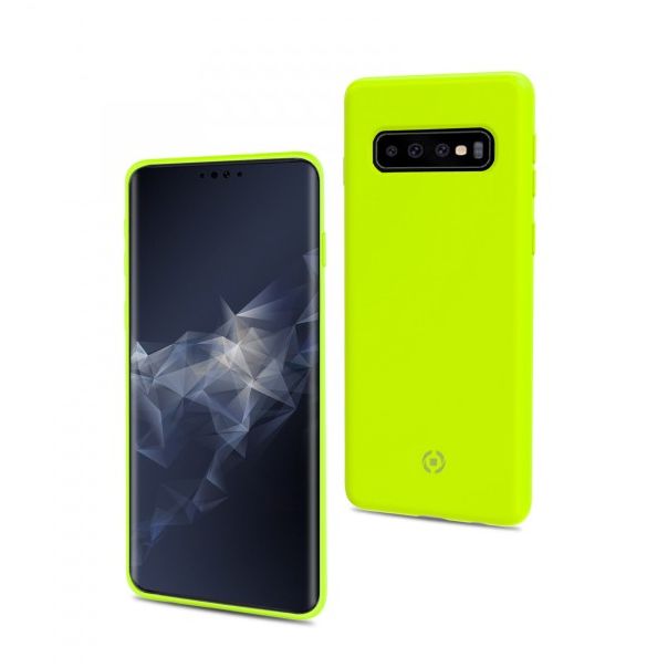 CELLY TPU Maska SHOCK za Samsung S10, žuta - SHOCK890YL