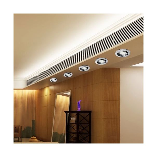 Rabalux Ugradna i nadgradna rasveta Lite GU10 1x MAX 50W hrom (1050) - 1050-1-1