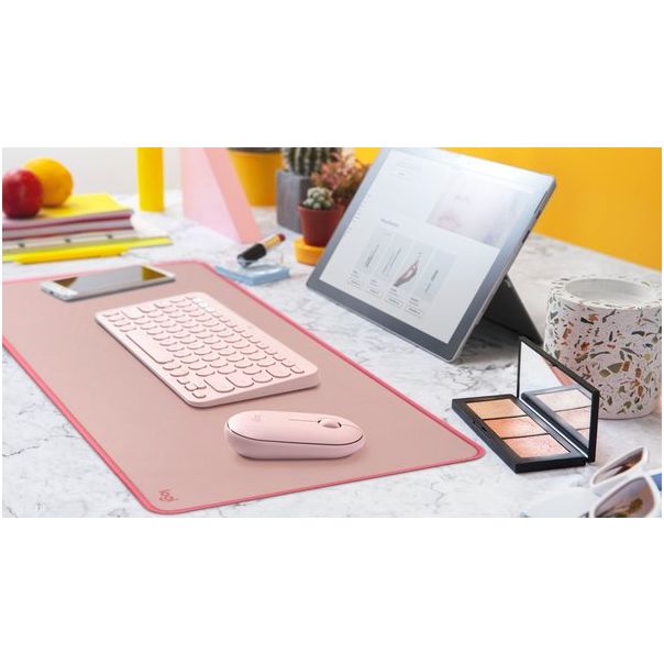 LOGITECH Desk Mat Studio podloga za miš, roza - 105041