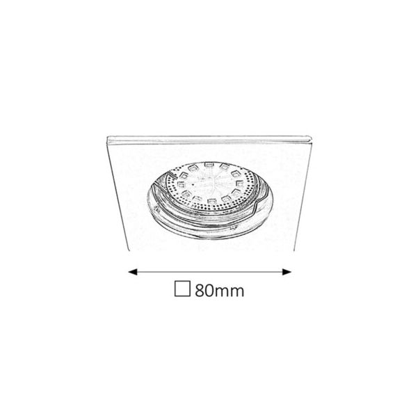 RABALUX Ugradna i nadgradna rasveta Lite GU10 50W - 1054-1