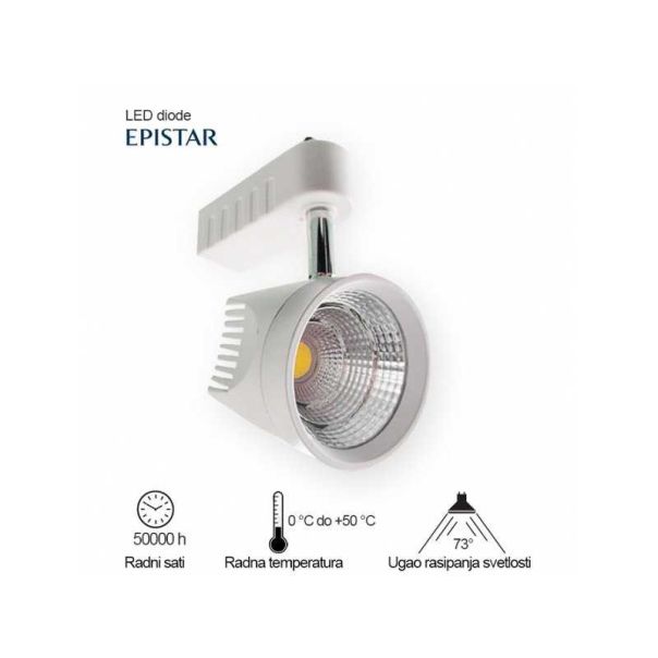 BBLINK LED Reflektor šinski l1530r-3 13w 3000k - 105489