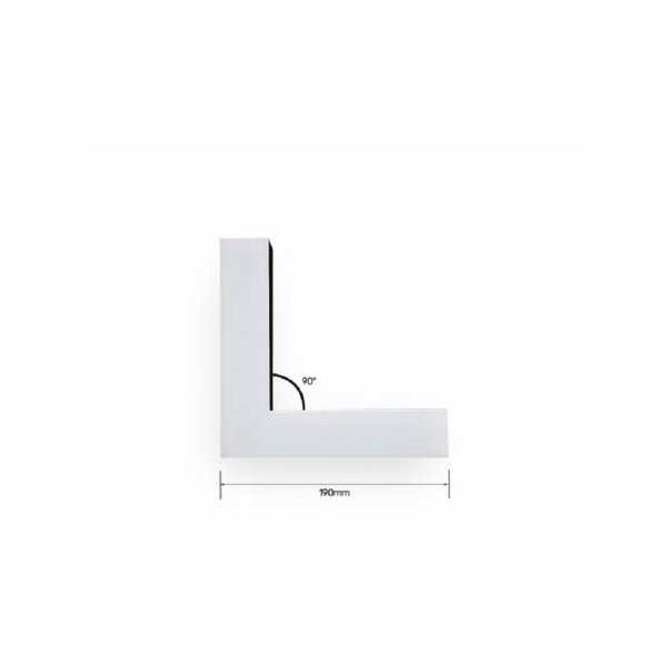 BBLINK LED Svetiljka lt-t-020-b l(90°) 12w 4000k crna - 105523