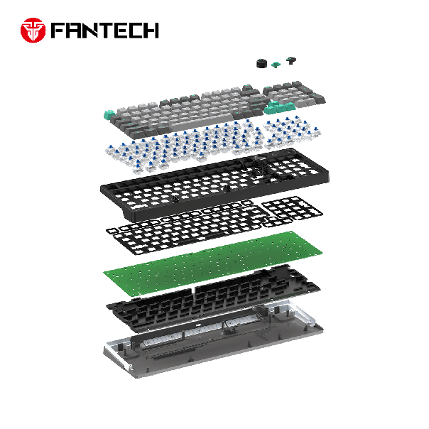 FANTECH Gejmerska tastatura MK914 Atom PRO96 RGB Mercury red switch - 218371