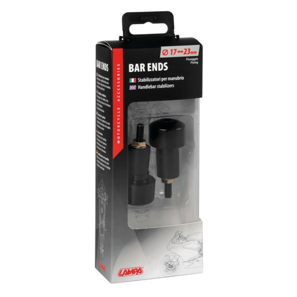 LAMPA Bar end tegići crni - 10635LAMBK