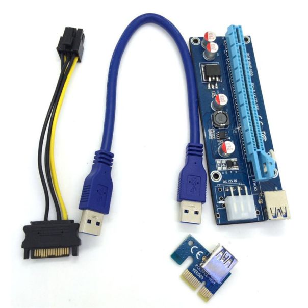 USB 3.0 pci-e express to x16 extenderi riser 6pin - 106475
