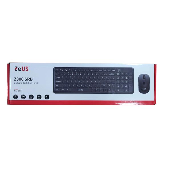 Bežična tastatura + miš Zeus Z300 Srb - 8606027929496