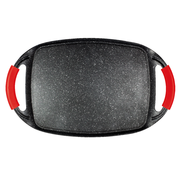 KAUFMAX Grill ploča 47cm kaufmax black&burgundy - 425890