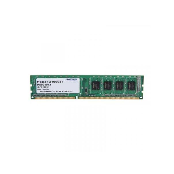 PATRIOT Memorija DDR3 4GB 1600MHz Signature PSD34G160081 - 107307