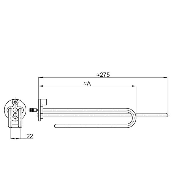 SREĆKO Grejač za bojler Gorenje/Metalac 2000W 1074 - 4218-1
