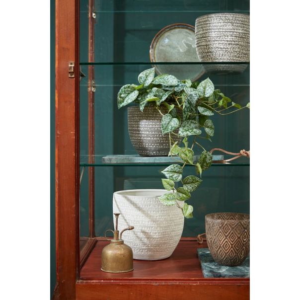 DEKOR DOM Saksija CARRIE 14cm 1079204 - Light Grey - EDL - EP2880576