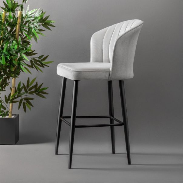 HANAH HOME Set barskih stolica 4/1 Rubi, krem - 107BCK1122