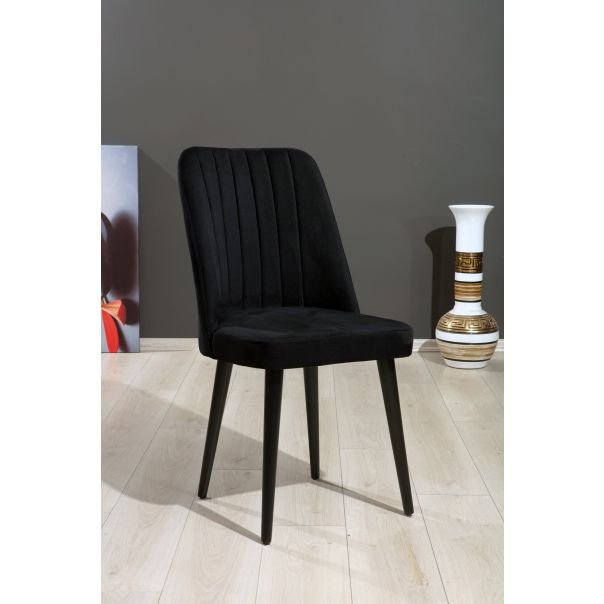 HANAH HOME Set trpezarijskih stolica Polo 4/1, crna - 107BCK1125