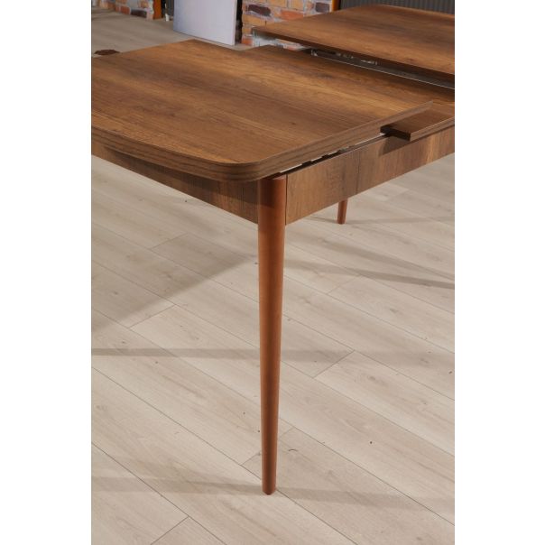 HANAH HOME Proširivi trpezarijski sto Barok, braon - 107BCK1131