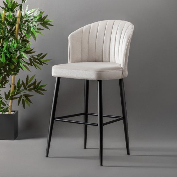 HANAH HOME Set barskih stolica Rubi 2/1, krem - 107BCK1158