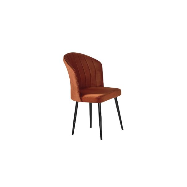 HANAH HOME Set trpezarijskkih stolica Rubi 2/1, narandžasta/crna - 107BCK1172
