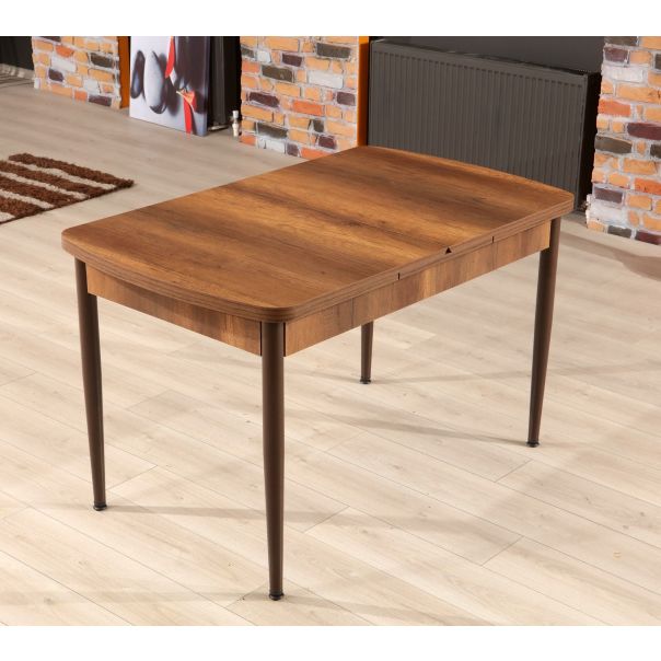 HANAH HOME Produživi trpezarijski sto Trend Barok, tamnobraon - 107BCK1511