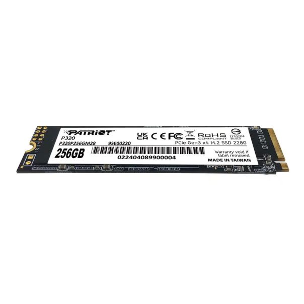 SSD M.2 NVMe 256GB Patriot P320 2200MBs/1200MBs P320P256GM28 - P320P256GM28
