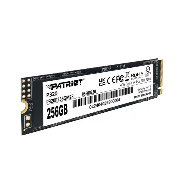 SSD M.2 NVMe 256GB Patriot P320 2200MBs/1200MBs P320P256GM28 - P320P256GM28