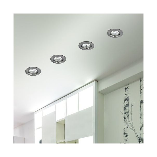 Rabalux Ugradna i nadgradna rasveta Spot relight GU53 12V 1x MAX 50W brušeni hrom (1089) - 1089-1-1