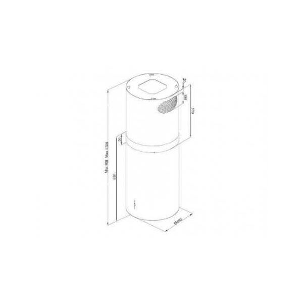 DAVOLINE Aspirator ROVIGO 4170 INOX - 109116