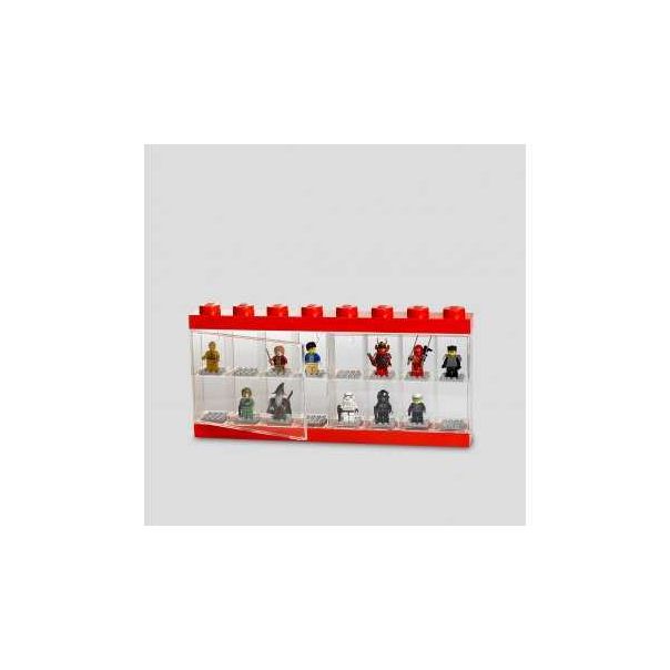 LEGO Izložbena polica za 16 minifigura - crvena - 109218