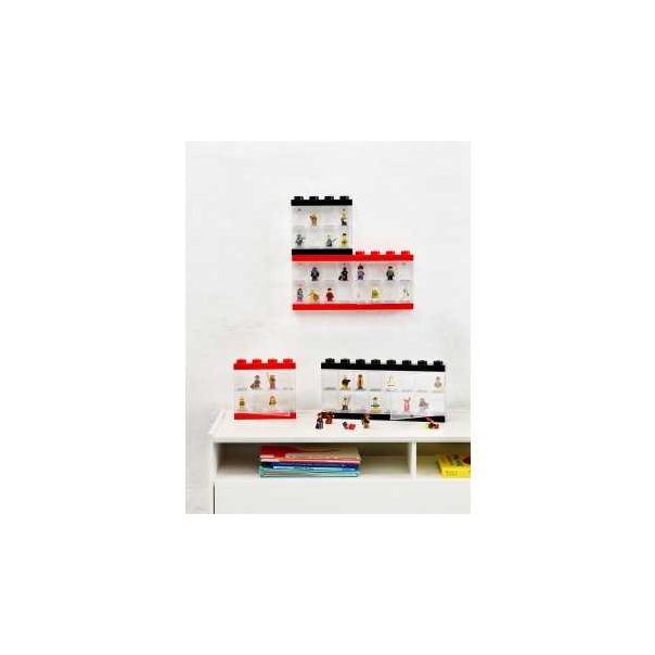 LEGO Izložbena polica za 16 minifigura - crvena - 109218