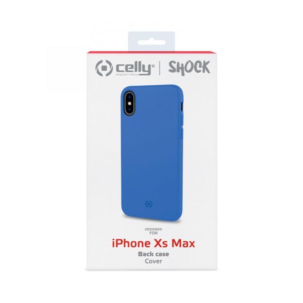 CELLY Futrola FELLING za iPhone Xs Max, plava - SHOCK999BL