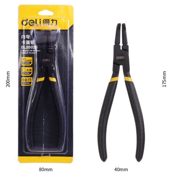 DELI Zeger klešta savijena unutrašnja 19-60mm, 180mm dl20023 - 1094035