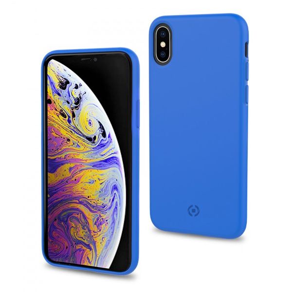CELLY Futrola FELLING za iPhone Xs Max, plava - SHOCK999BL